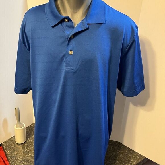 GRAND SLAM Air Flow Men’s Golf Polo Shirt Royal Blue Polyester Large - Picture 2 of 6